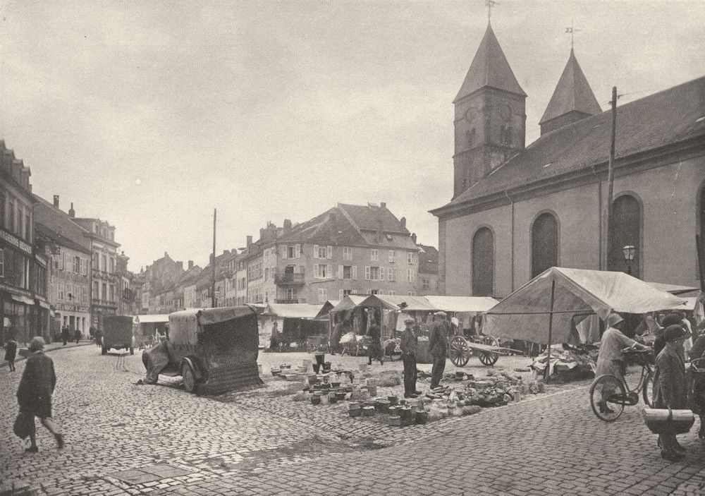 MOSELLE. Sarrebourg 1937 old vintage print picture